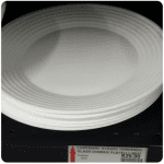 Tempered glass dinner plate white