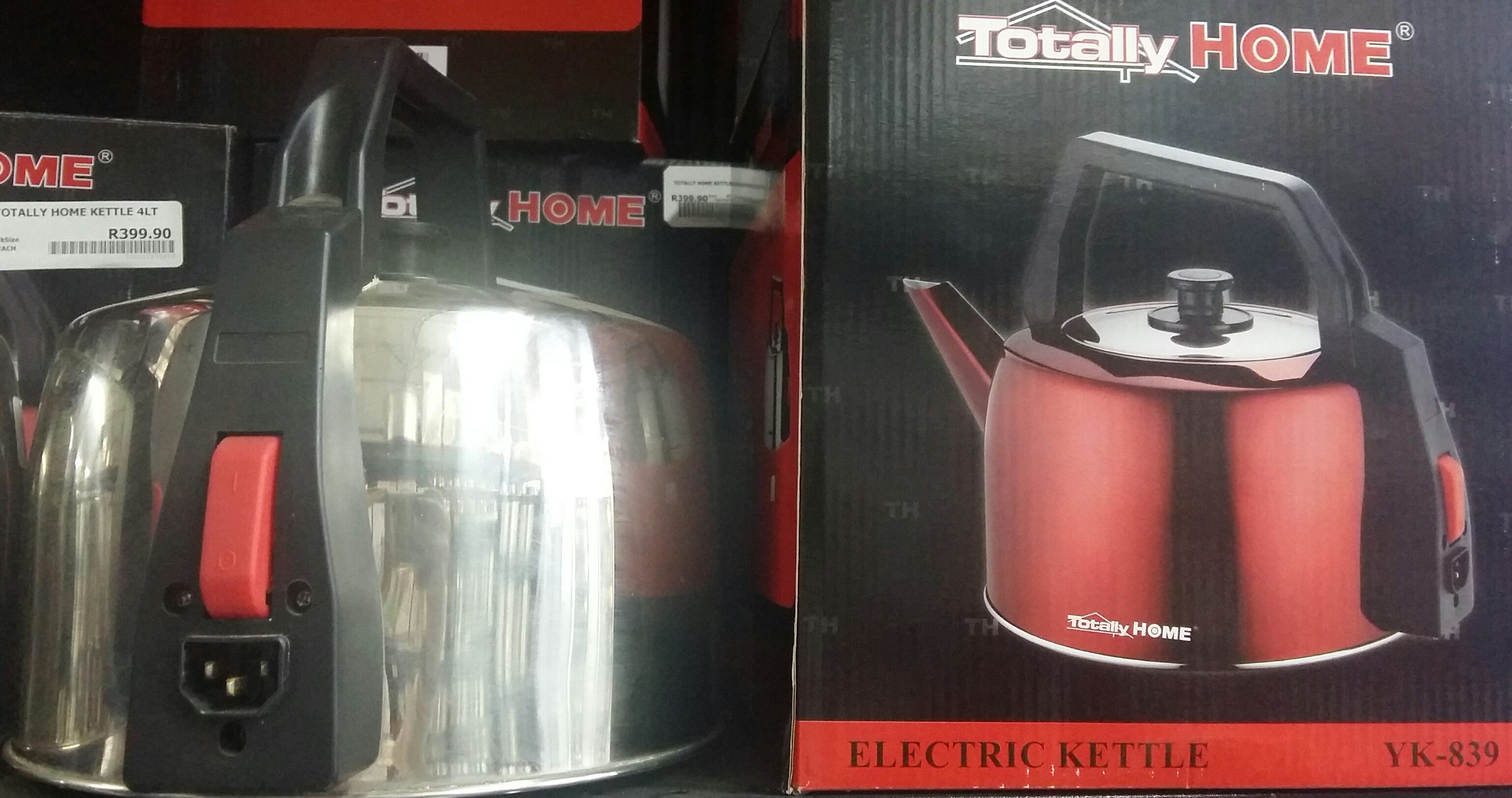 Electric kettle 4L red, silver or gold - Image 2